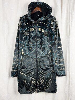 Lunafide Harmony Ultra Cloak limited edition long sherpa lined hooded coat Large